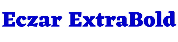 Eczar ExtraBold шрифт